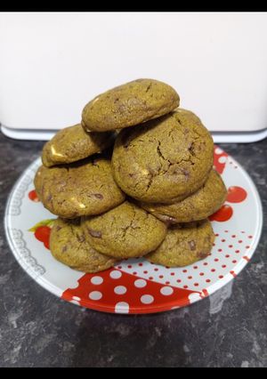 Una foto de Cookies de Matcha y Chocolate