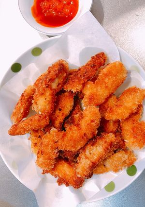 Hình của món Sụn gà chiên xù.