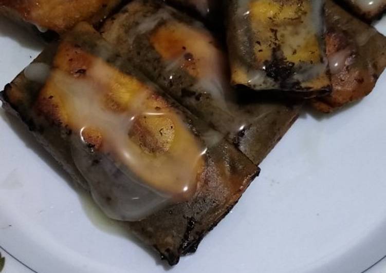 Lumpia pisang coklat keju