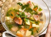 Gambar sup salmon