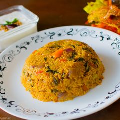 A picture of Methi millet pilaf/Fenugreek pulao.