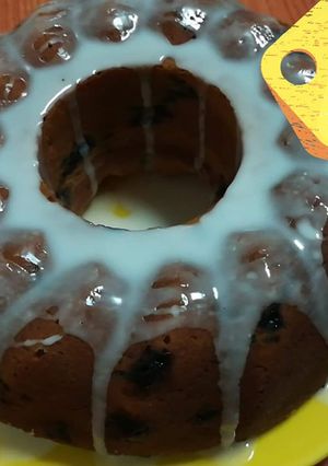 Foto de Bolo de limão e mirtilos