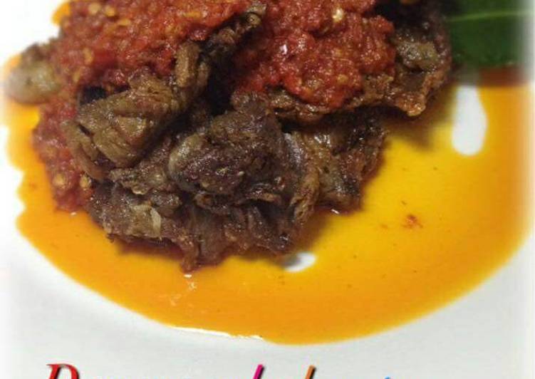 Cara Membuat Dendeng batokok bumbu balado Ekonomis Untuk Jualan