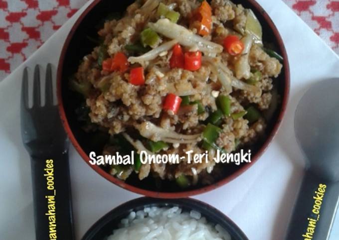 Sambal Oncom-Teri Jengki