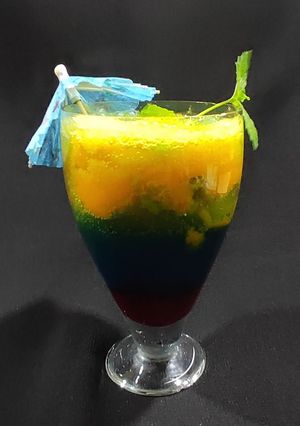 A picture of Devil's Knight Layered Mocktail.