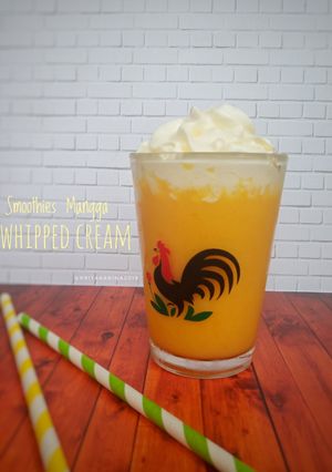 Foto resep Smoothies Mangga + Whipped Cream