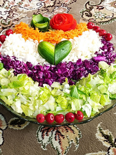 عکسی از دستور تزیین سالاد