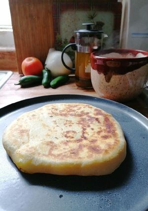 Una foto de Tortita de queso y papa