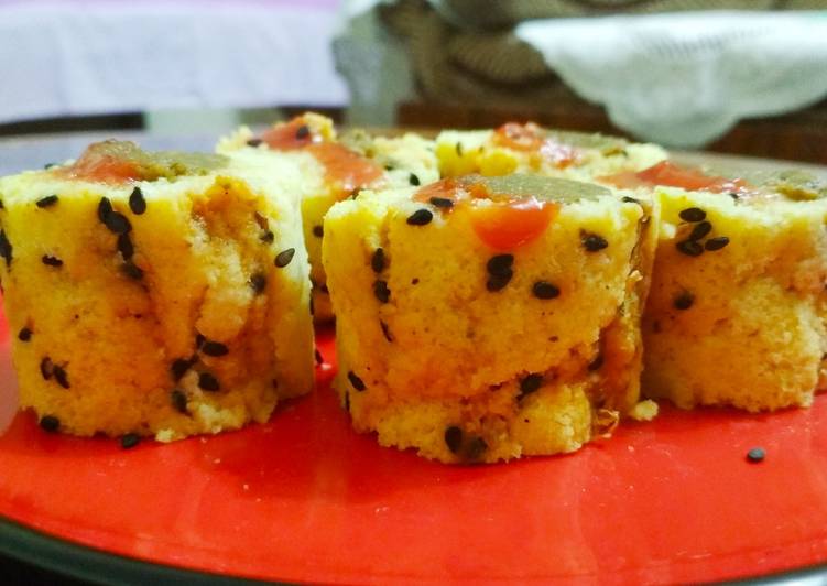 Recipe of Speedy Dhokla sushi