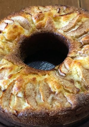 Una foto de Torta manzana y yogur