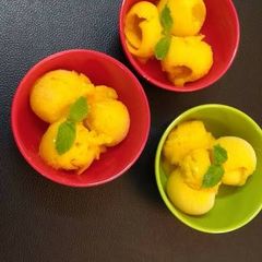 A picture of Mango Lemon Sorbet.