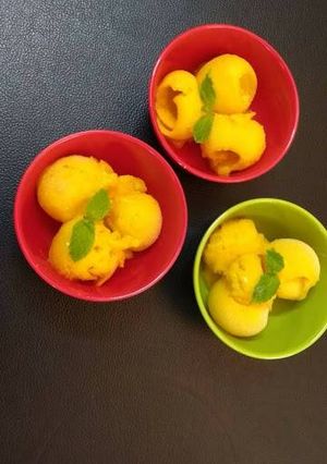A picture of Mango Lemon Sorbet.