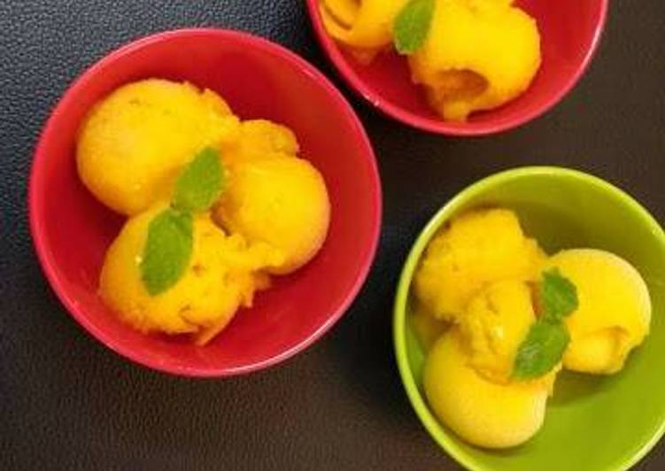 Recipe of Award-winning Mango Lemon Sorbet