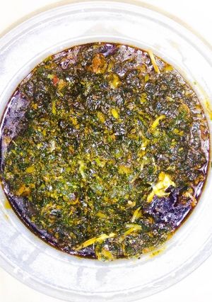 A picture of Afang soup.