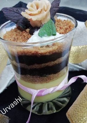 A picture of Parle chocolate pudding.