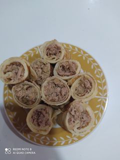 Una foto de Arrolladitos de atún. Súper fáciles