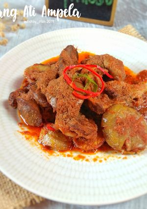 Foto resep Rendang Ati Ampela + jengkol #Pr_insideoutside
