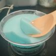 Blueberry silky pudding