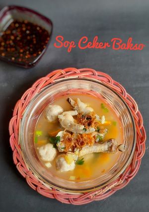 Foto resep Sop ceker bakso