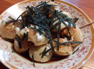 Foto resep Takoyaki apa adanya isi baso & ayam dengan topping nori