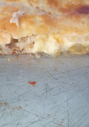 Una foto de Tarta de pollo con crema de leche