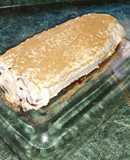 Brazo gitano de chocolate, relleno de fresa