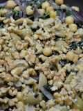 Ensalada tibia de Garbanzos, espinaca y nueces