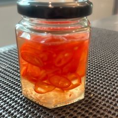 Fastest pickled chillis ever - great with Chinese or Thai food - amazing - enjoy :P A picture of Fastest pickled chillis ever - great with Chinese or Thai food - amazing - enjoy :P.