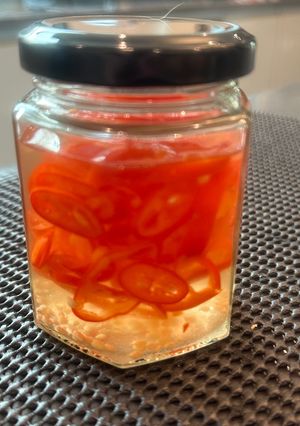 A picture of Fastest Pickied Chillis EVER - Great with Chinese or Thai Food - Amazing - ENJOY :P.