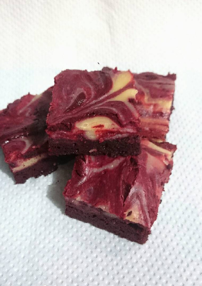 Foto resep Red Velvet Marble Brownies