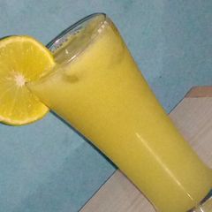 Orange and guava juice A picture of Orange and guava juice.