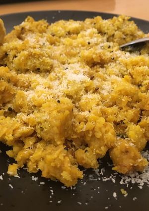 A picture of Bhutte ka Kees (Spicy corn dish).