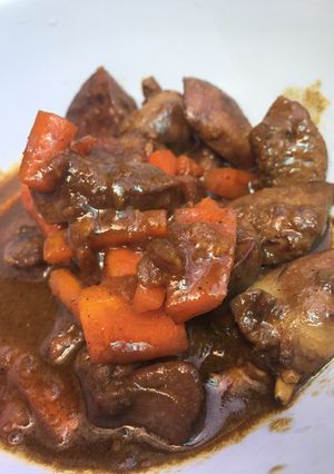 Foto resep Semur kecap ati ayam praktis MPASI 1+