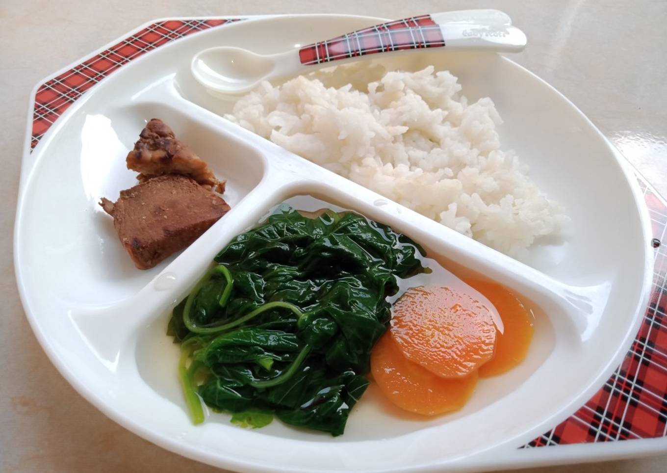 Ayam Bacem Sayur Bayam Bening MPASI 12M+