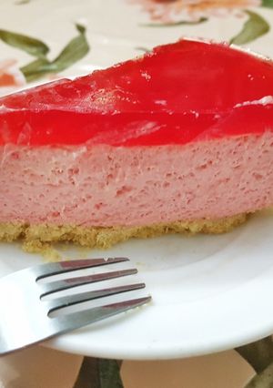 صورة لوصفة تشيز كيك فراوله