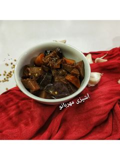 عکسی از دستور ترشی بادمجان با رب انار