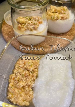 Foto resep 80. Bubur Tilapia Saus Tomat | MPASI 8m