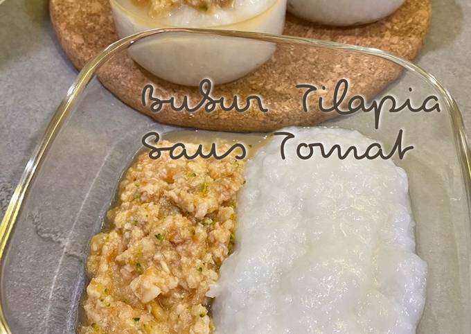 Resep 80. Bubur Tilapia Saus Tomat | MPASI 8m Anti Gagal