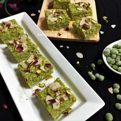 A picture of Green Peas Kalakand.