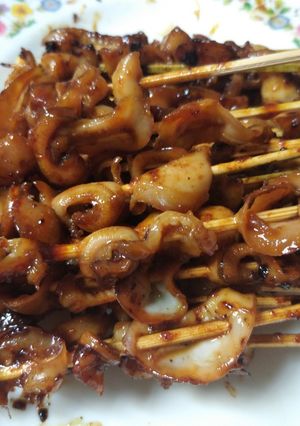 Foto resep Sayap cumi bakar pedas manis