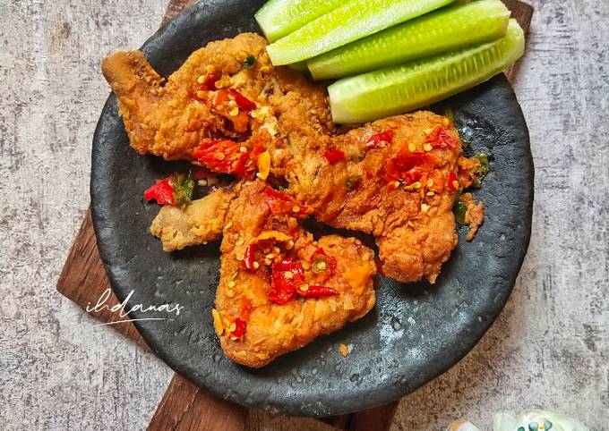 Resep Ayam Geprek Crispy Oleh Ihdanas Cookpad