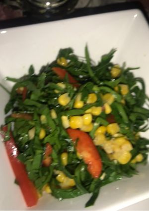 Una foto de Ensalada tricolor
