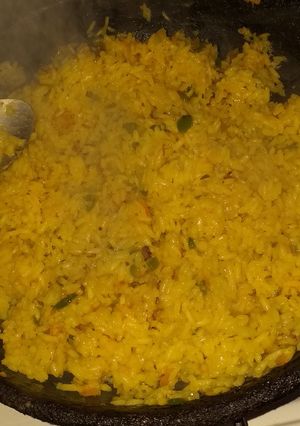 Una foto de Arroz amarillo frito