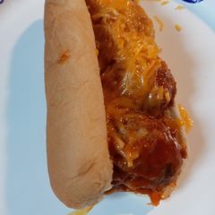 A picture of Leftover Porcupine Ball Sandwiches.