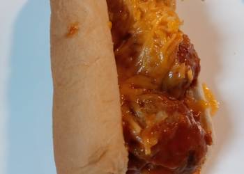 Ready to Serve Leftover Porcupine Ball Sandwiches Savory Delicious