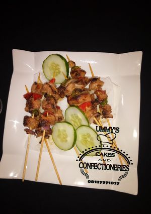 A picture of Chicken kebab.