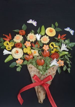 A picture of Paratha bouquet.