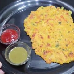 ✨Healthy Oats Veggie Chilla💪😋 A picture of ✨Healthy Oats Veggie Chilla💪😋.