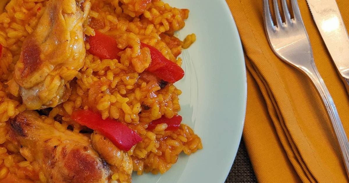 Arroz de alitas de pollo Receta de Dos Rombos en la Cocina- Cookpad