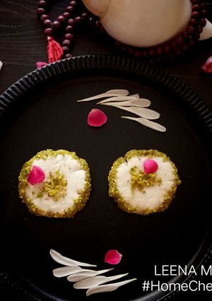 A picture of Mohan bhog.